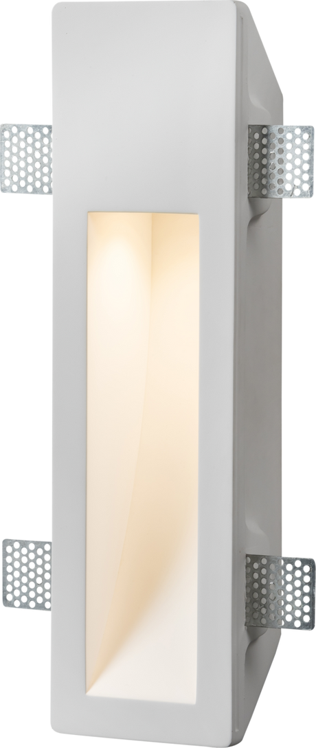 Knightsbridge PWRCR 230V GU10 35W Recessed Rectangular Plaster Wall Light Interior Wall Light Knightsbridge - Sparks Warehouse