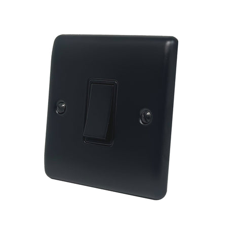 Caradok 1G 2Way 10A Switch Matt Black