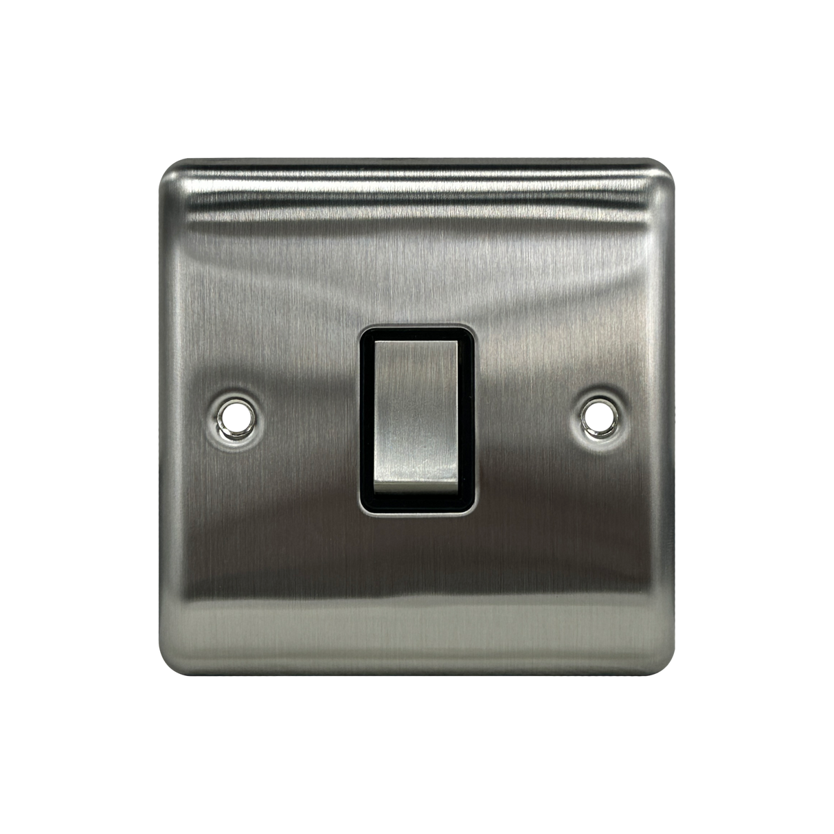 Caradok - The Curve - 20A DP Switch Brushed Chrome Black Insert