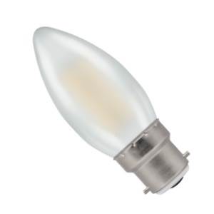 Crompton CL5BC-82DF-CR - LED Candle 5w B22d 2700K Frosted Dimmable