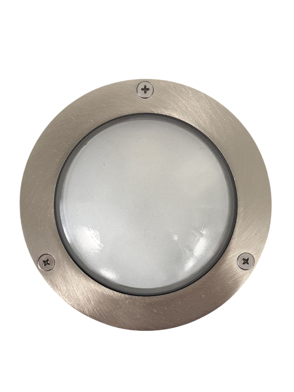 Navigator Solid Brass Plain Compact Mini Circular Bulkhead – Satin Nickel