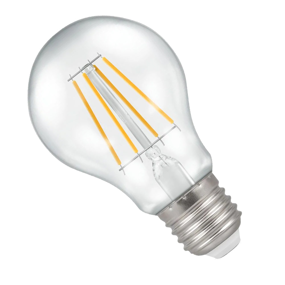 Crompton GLL5ES-82D-CR - 240v 5w E27 Filament LED 827 470lm Dimmable