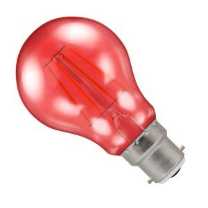 Crompton GLL4.5BC-R-CR - 240v 4.5w BC LED Harlequin Red