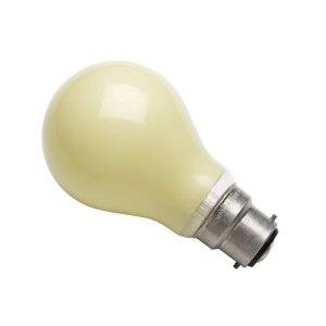 Crompton GL60BC-Y-CR - 240v 60w Ba22d Yellow