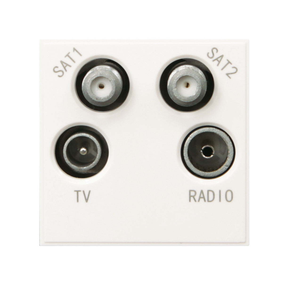 Caradok Satellite1 + Satellite2 + Radio + TV 50x50, White