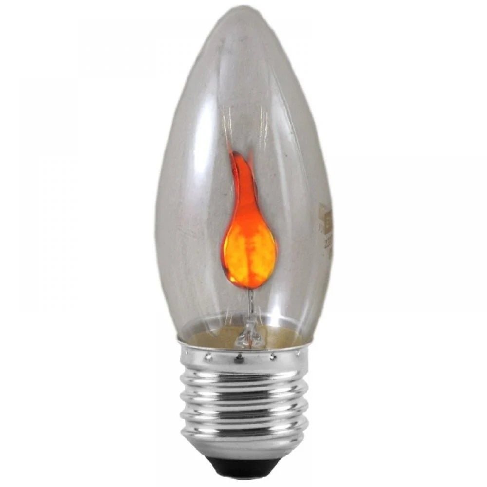 Caradok Flicker Flame 3w Light Bulb - E27 / ES / Edison screw