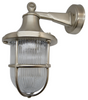 solid brass wall lantern satin nickel - Caradok