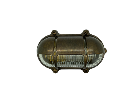 small ip64 solid brass decorative eyelid bulkhead antique brass - Caradok