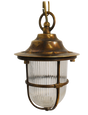 solid brass navigator pendant lantern antique brass - Caradok