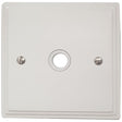 VW79W Victorian Plate Matt White 1 Gang Flex Outlet Plate