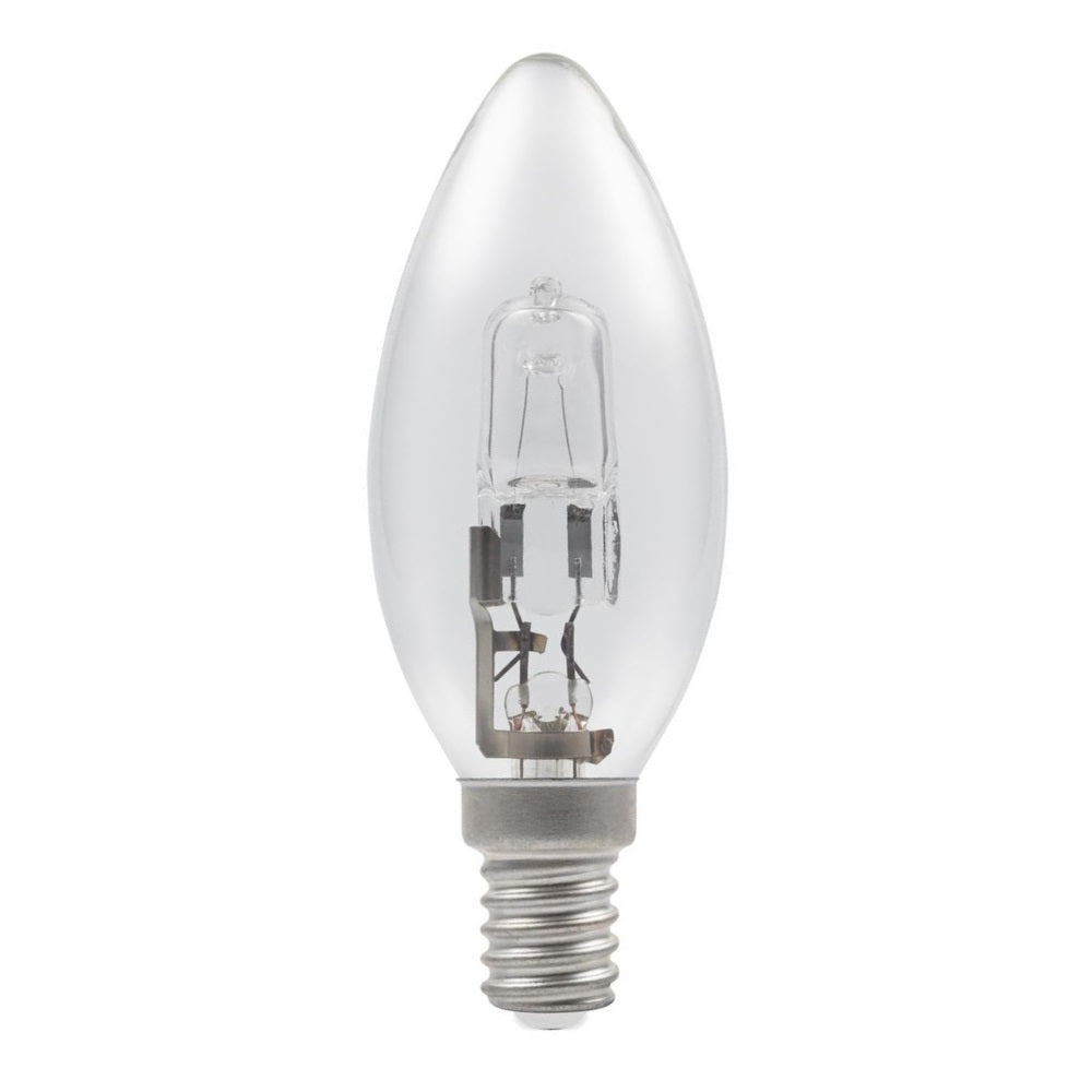 Candle 28w E14/SES 240v Clear Energy Saving Halogen Light Bulb 35mm